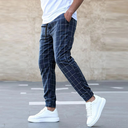 ALEXANDER – Ruitpatroon Chino voor heren