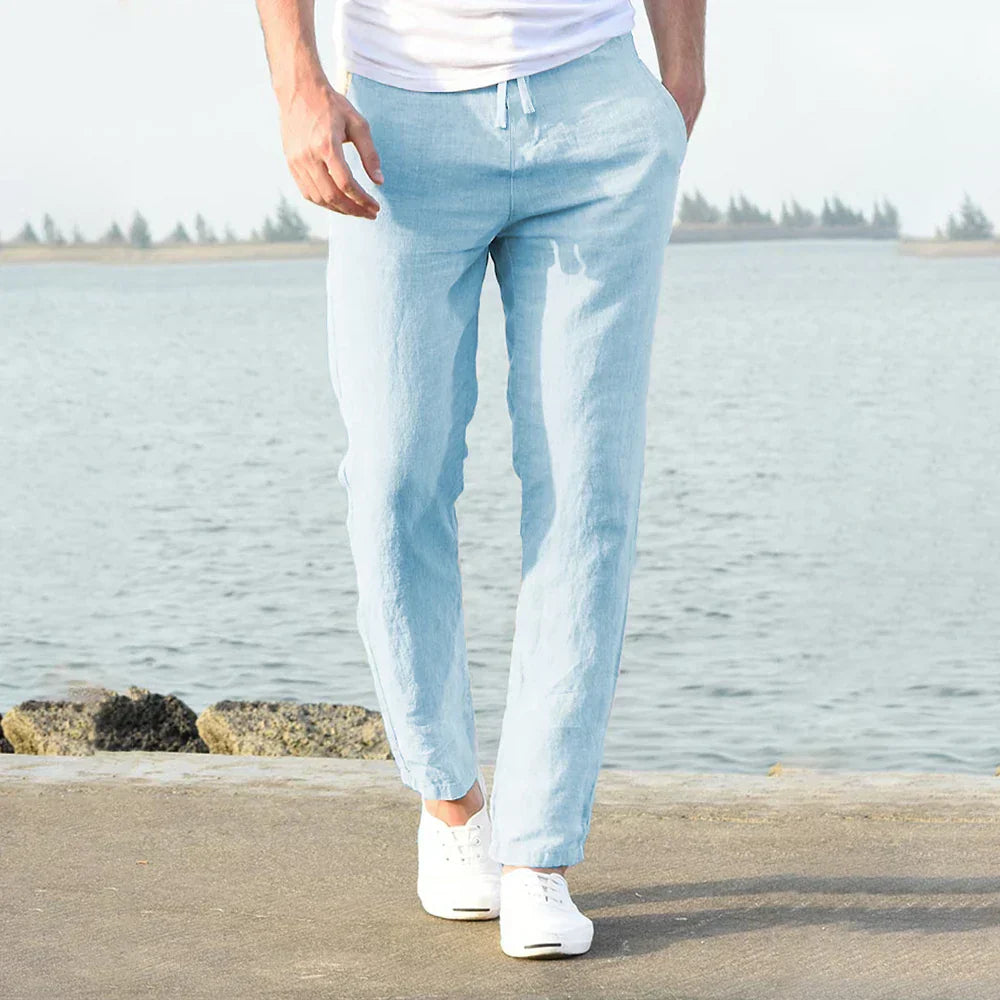 Leo - Linnen Zomerbroek Voor mannen
