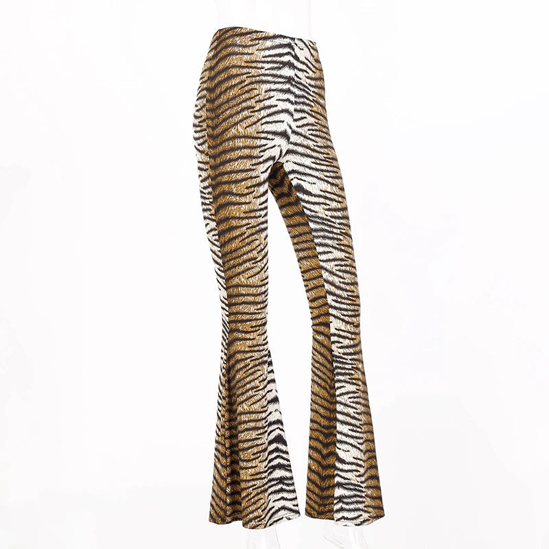 Tara Beestachtig Uitlopende Broeken | Een stijlvolle & sexy Tijger of Luipaard pantalon